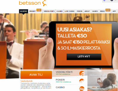 Betsson screenshot